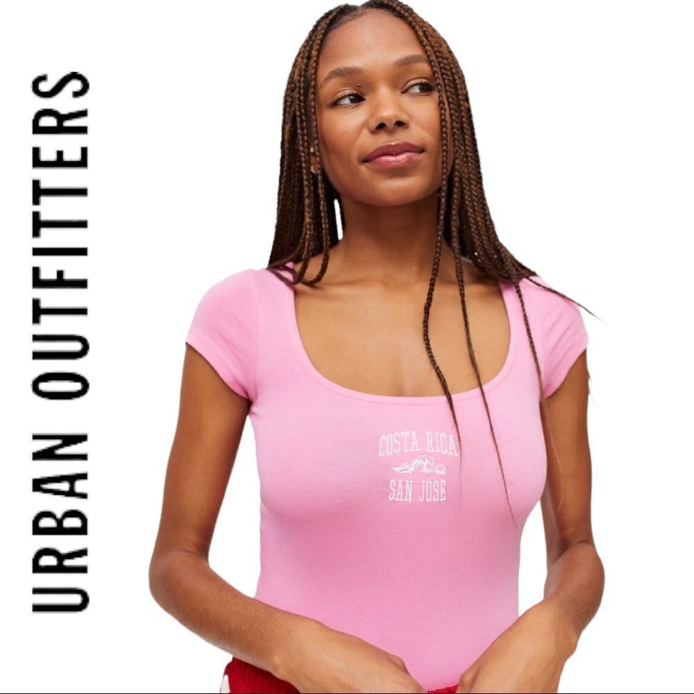 NEW Urban Outfitters UO Costa Rica Pink Bodysuit S M L XL